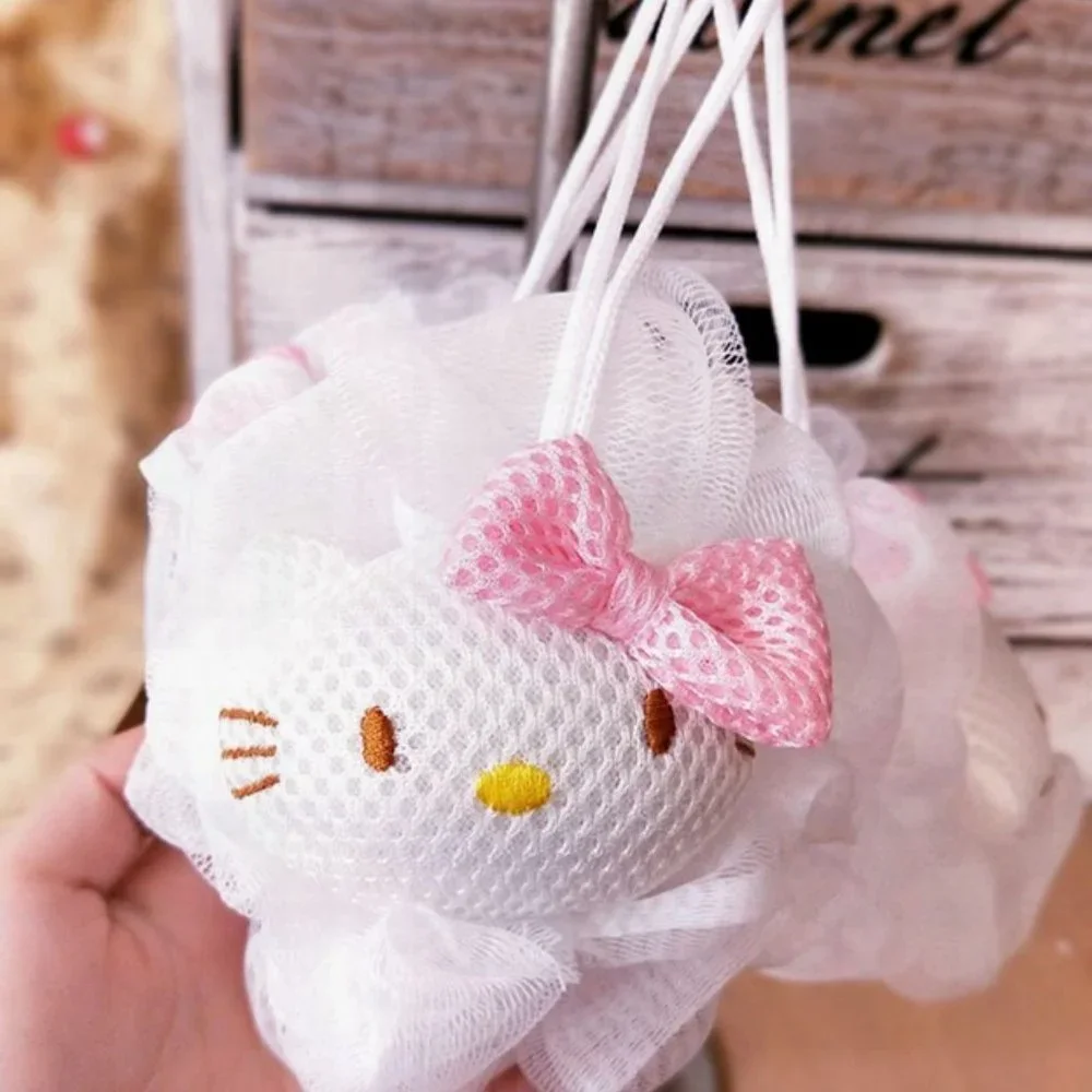 Sanrio Hello Kitty Sponge Body Washer on Elastic Hoop Small & Large
